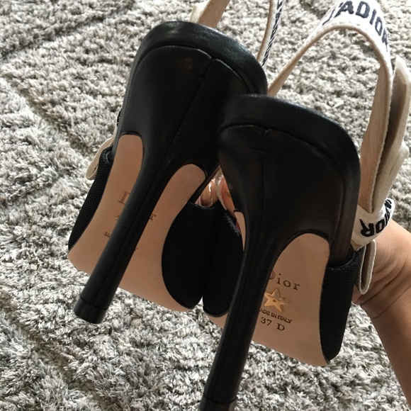 Dior Black J'Adior Slingback Heels - Picture 5 of 5